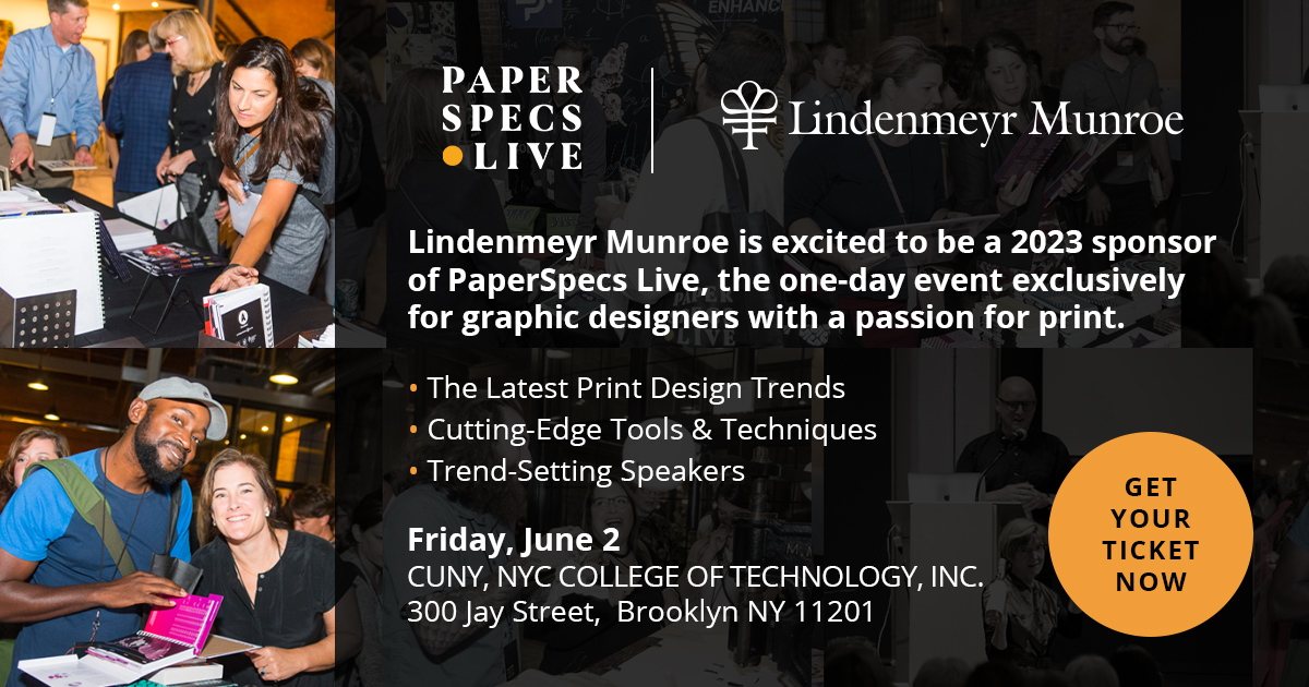 Lindenmeyr's tweet image. The ultimate print design extravaganza! Join us in New York on Friday, June 2, for a day of inspiration, education, and ample samples. lnkd.in/gGg6xNaU via @PaperSpecs 
#printsamples #paperinspiration #printinspiration #print #printdesigners #papersamples #paper