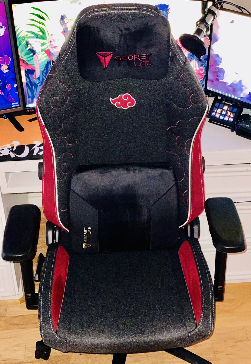 PapiPyromike's tweet photo. When @secretlabchairs likes and comments on your tiktok 🥰  Thank you for the Amazing chair! It was easy to set up and I’m now able to comfortably game! The #akatsuki design is straight 🔥! Love my new chair! Poster included was just a great addition!

https://t.co/oxlBlkcaNy https://t.co/IW1r42jPgi