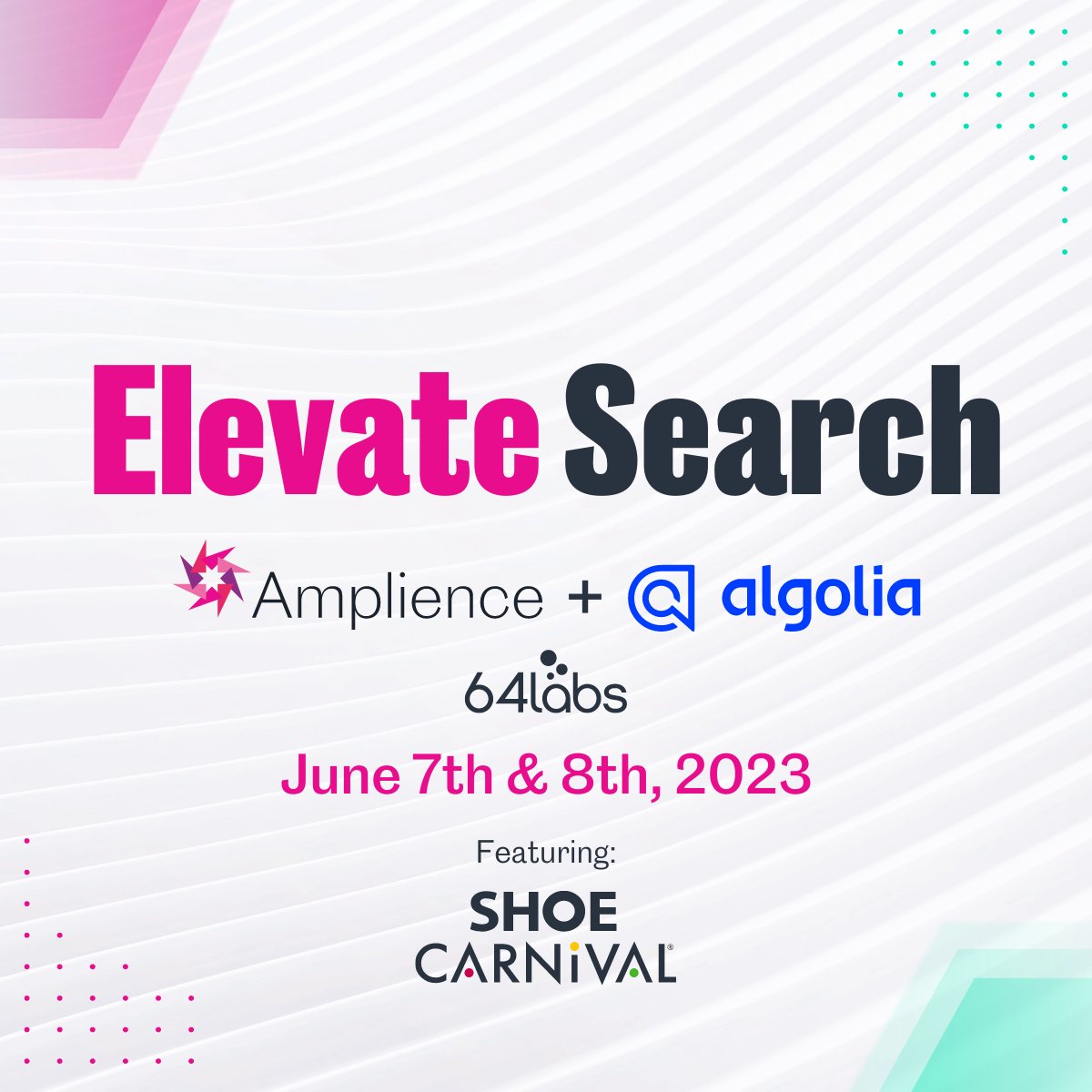 Amplience's tweet image. Together with partners @Algolia and @64labs to host a space, steps from the McCormick Place Convention Center on June 7 &amp;amp; 8, where you can come along and discover all the ways we can help elevate you digital experiences.

Learn more: hubs.la/Q01QTjHL0

#composablestorefront