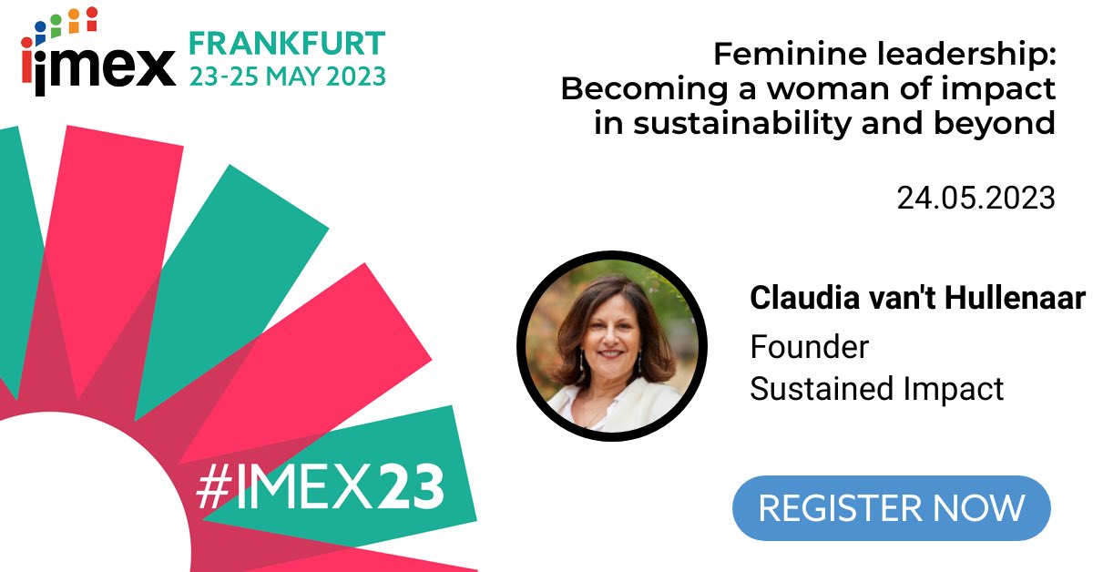Come and join an exploration about #FeminineLeadership and how you can start developing or expanding feminine power capacities, I look forward seeing you!
 
For more information: imex-frankfurt.com/newfront/sessi…
 
#feminineintelligence #womeninbusiness #sustainability #IMEX23