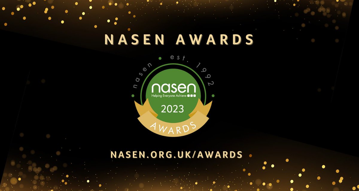 nasen_org's tweet photo. There are only four weeks left to submit your nominations for the #nasenAwards2023. Make sure you share your nomination by June 23rd! 🏆

Submit today: https://t.co/IqDAw8QDzO

#nasenAwards #Awards #SEND #Support https://t.co/LCF3ckoqvM