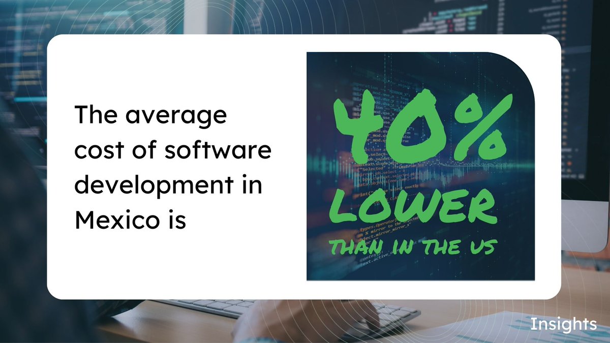 tango_io's tweet image. 🌟 Did you know? The average cost of software development in Mexico is:
✅ 40% lower than in the United States
✅ 60% lower than in Europe
Consider these facts when evaluating your software development options. #softwaredevelopmentcosts 💻💰 #mexico 🌎📊