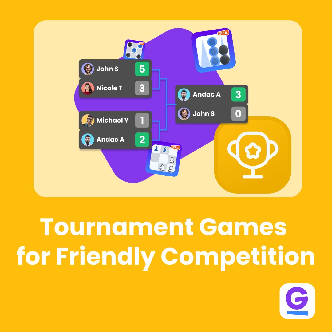 GuulGames's tweet photo. Try Guul’s Tournament Games for Friendly Competition!

• Competitive Games including Chess, Backgammon, Minesweeper, and more. https://t.co/e2oLkaSCjP