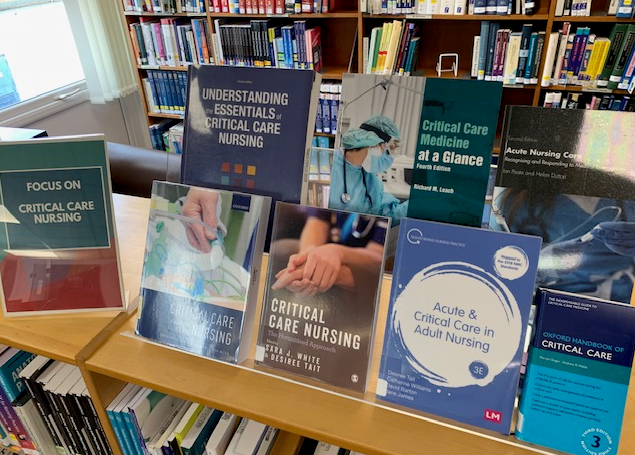 CostelloLib's tweet photo. Attn #RJAH_NHS nurses &amp; placement students on HDU

The Library has a wide range of books on critical care nursing.  These are just some of the books available to you

Pop up to Location 9 to browse, or take a look at our HeLM catalogue: https://t.co/wpBkESEuoF

#CriticalCare #EBP https://t.co/XEbyy6oPTL