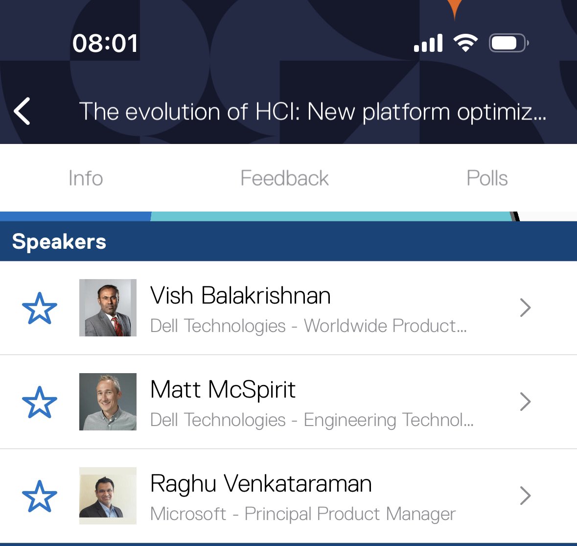 25 minutes until we dive into the new APEX Cloud Platform for Microsoft Azure with <a href="/mattmcspirit/">Matt McSpirit</a> <a href="/VishB007/">Viswanathan Balakrishnan</a> and <a href="/raghuTX/">Raghu Venkataraman</a>! You don't wanna miss this one at Oceanside Ballroom G! #DellTechnologiesWorld