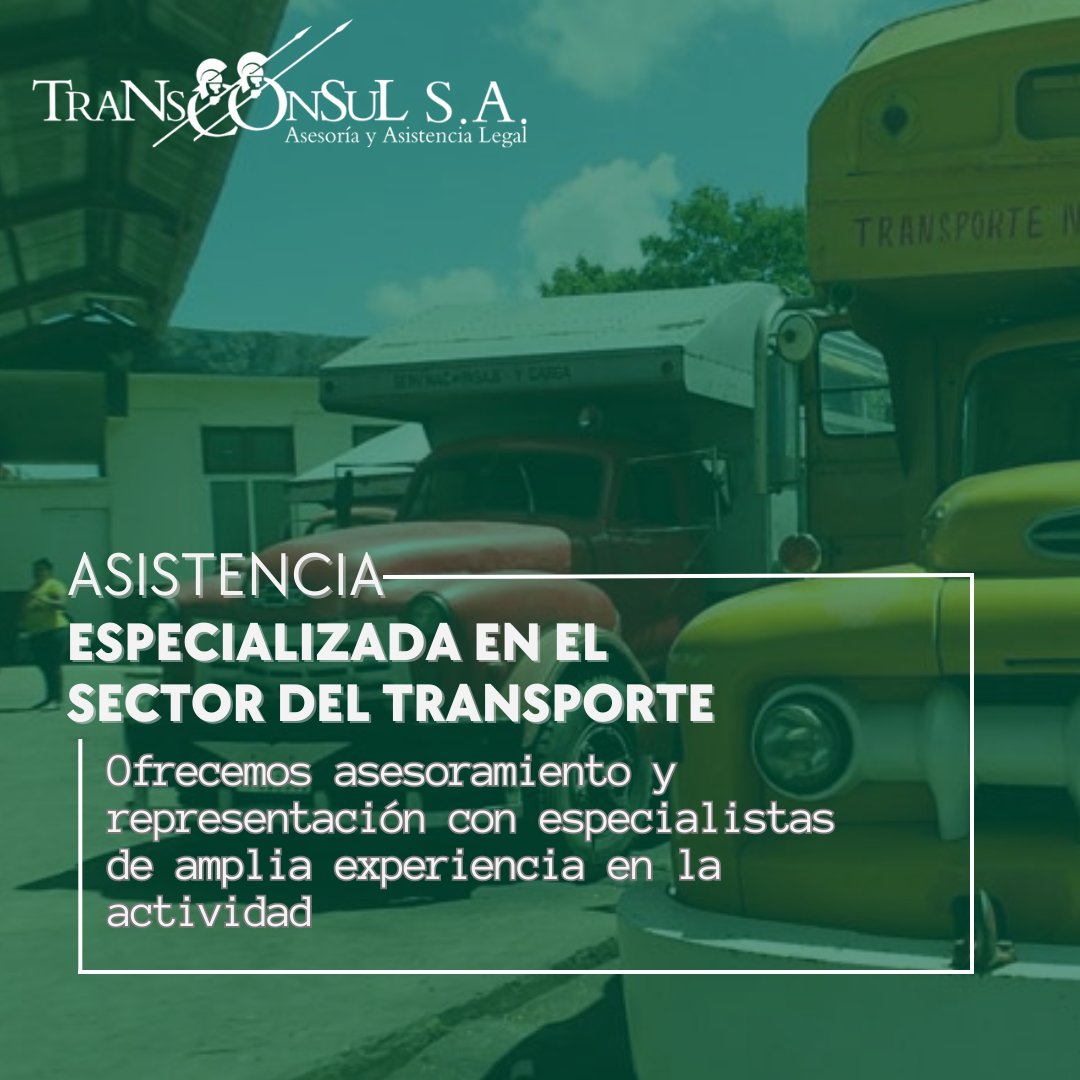 🚛 Nuestro bufete surgió adscrito al Ministerio del Transporte en 1994 para brindar asesoría jurídica principalmente al sector del transporte terrestre.

🚂 Hoy continuamos ofreciendo a los clientes asesoramiento y representación con especialistas de experiencia en la actividad.