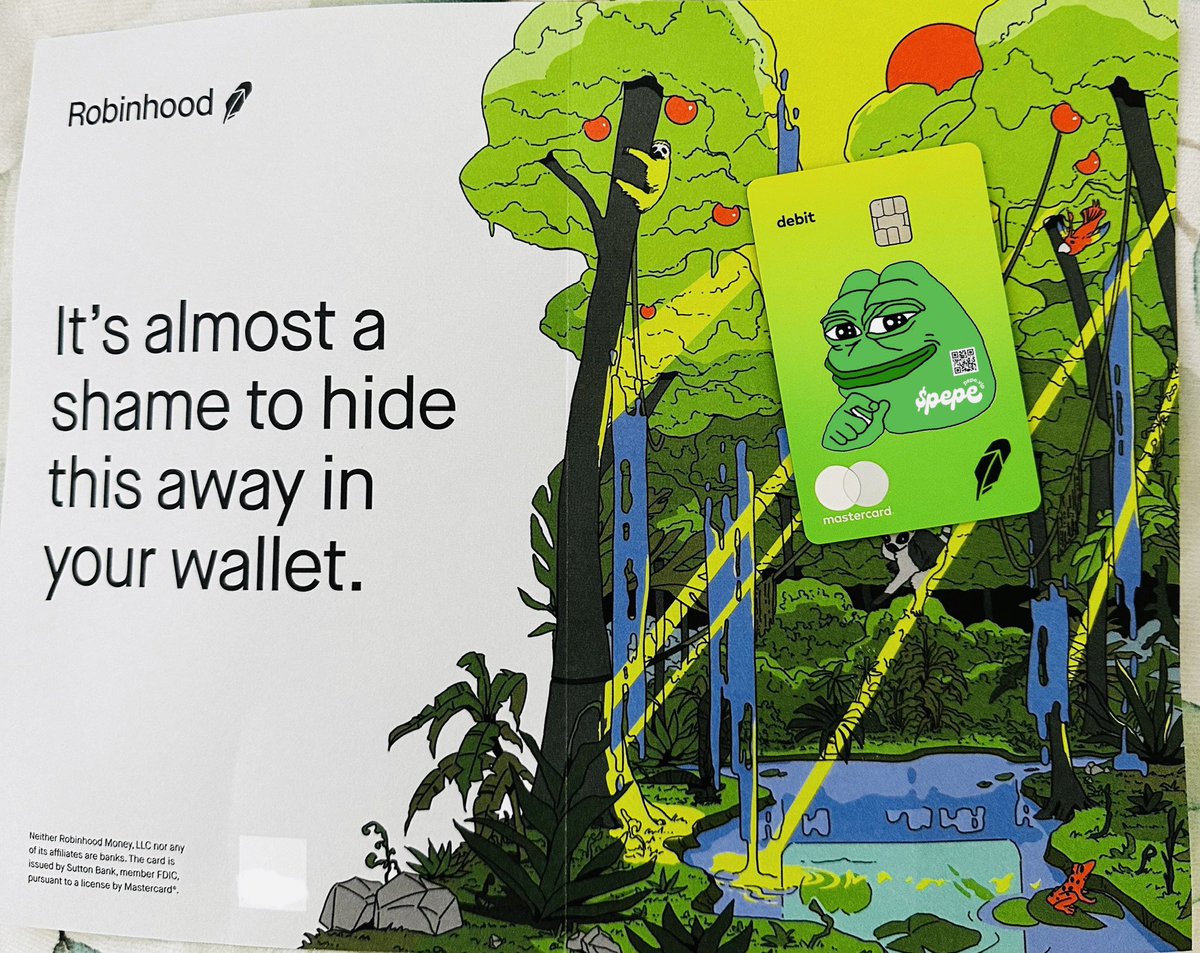 CryptoNinetales's tweet photo. Just got this @RobinhoodApp is doing the marketing behind the scenes to list $pepe 

🐸 https://t.co/Oxe1UhaRpe