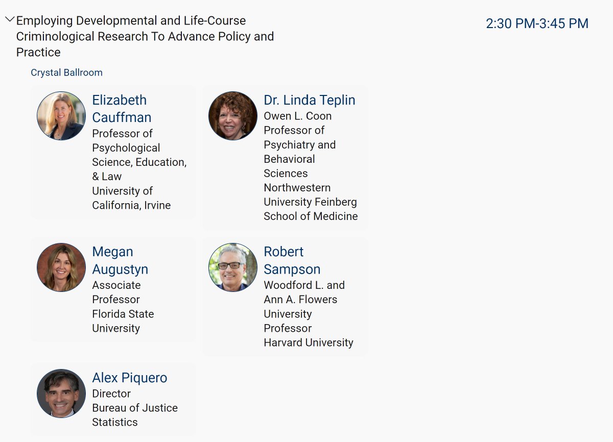 Project on Human Development Chicago Neighborhoods (@phdcn_study) on Twitter photo Hear Rob Sampson on a panel today at the <a href="/OJPNIJ/">National Institute of Justice</a> National Research Conference! 'Employing Developmental and Life-Course Criminological Research To Advance Policy and Practice' today at 2:30 in the Crystal Ballroom with <a href="/EECauffman/">Elizabeth Cauffman</a>, <a href="/LindaTeplin/">Linda Teplin </a>, Megan Augustyn, and <a href="/BJSDirPiquero/">BJS Director Alex Piquero, PhD</a> Hear Rob Sampson on a panel today at the <a href="/OJPNIJ/">National Institute of Justice</a> National Research Conference! 'Employing Developmental and Life-Course Criminological Research To Advance Policy and Practice' today at 2:30 in the Crystal Ballroom with <a href="/EECauffman/">Elizabeth Cauffman</a>, <a href="/LindaTeplin/">Linda Teplin </a>, Megan Augustyn, and <a href="/BJSDirPiquero/">BJS Director Alex Piquero, PhD</a>