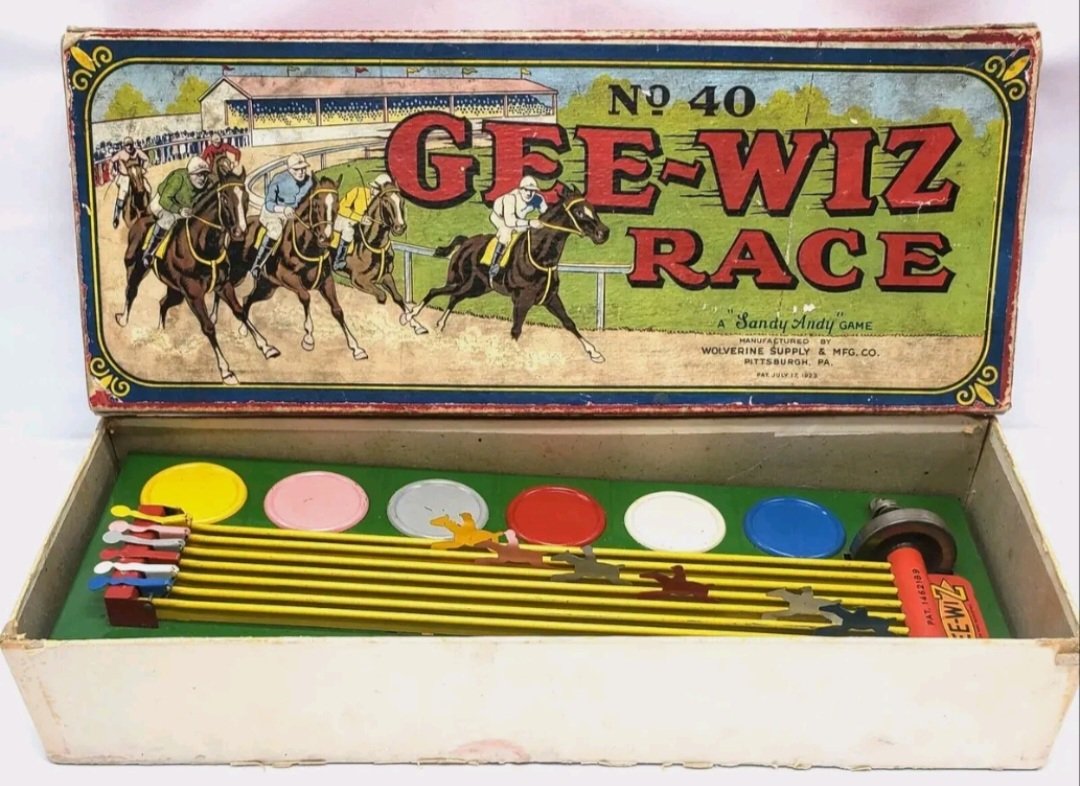 New Listing!

Rare 1920s Wolverine Gee-Wiz Race No 40 Horse Racing Game In Original Box

#ebayfinds #oldtoys #SmallBusiness #vintagetoys 
 ebay.com/itm/3856291518… #eBay via @eBay
