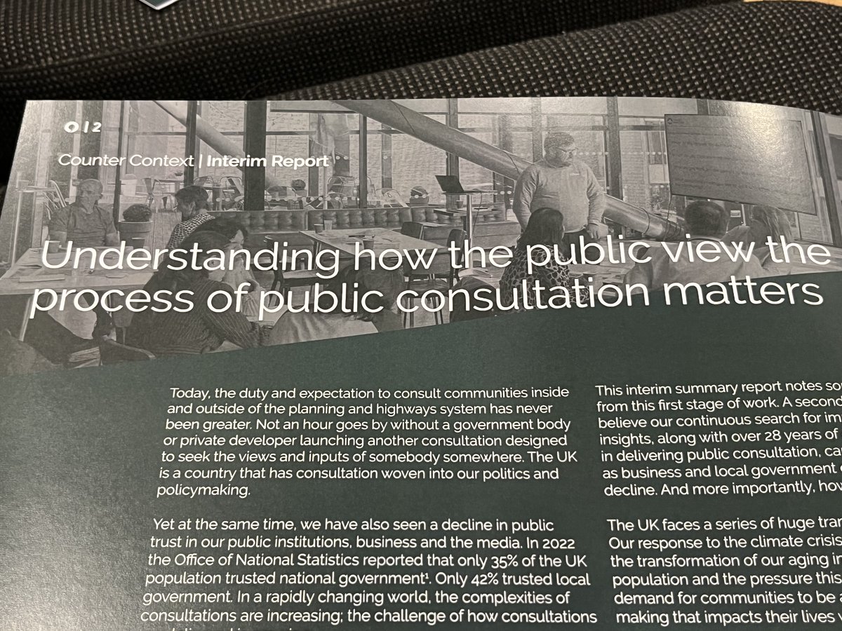 Counter Context (@countercontext) on Twitter photo This time last week we were at #UKREiiF launching our report on ‘Is everything you know about consultation events wrong?’ as attendees at our panel learnt more about our research on how the public perceive consultation.
To find out more, email: enquiries@countercontext.com This time last week we were at #UKREiiF launching our report on ‘Is everything you know about consultation events wrong?’ as attendees at our panel learnt more about our research on how the public perceive consultation.
To find out more, email: enquiries@countercontext.com