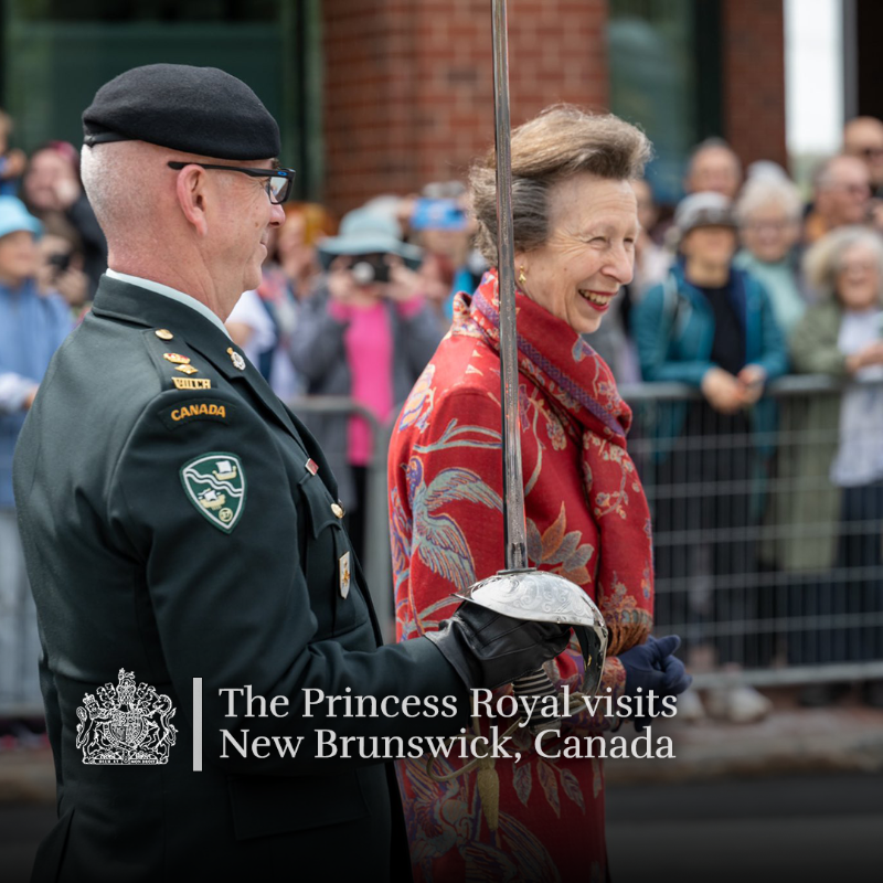 RoyalFamily's tweet photo. 🇨🇦 The Princess Royal has visited Canada to celebrate the 175th anniversary of the 8th Canadian Hussars (Princess Louise’s).

Her Royal Highness is Colonel-in-Chief of the Regiment, which is Canada’s oldest continually serving Cavalry regiment.

Find out more 👇