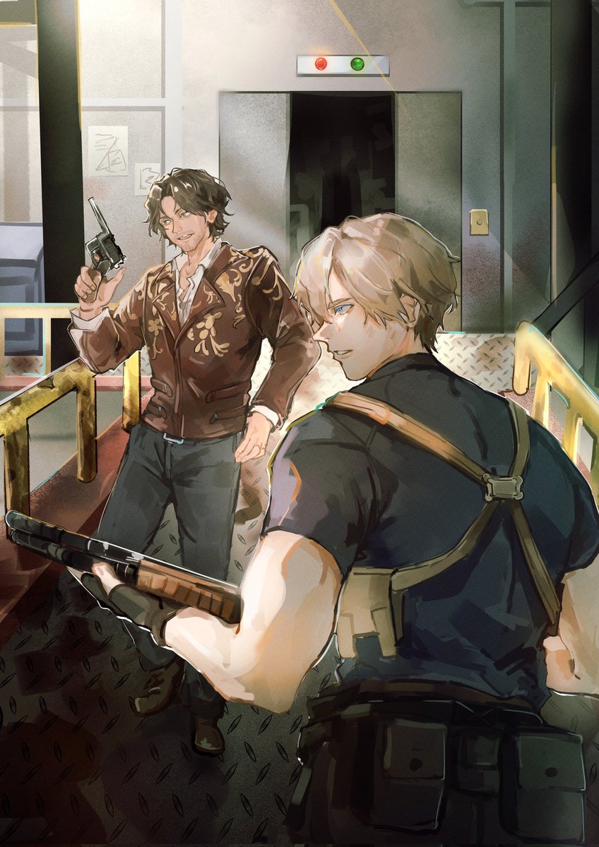 「摸摸 #RE4 #LeonKennedy #LuisSerra」|Enpitsuuu✏️多忙のイラスト