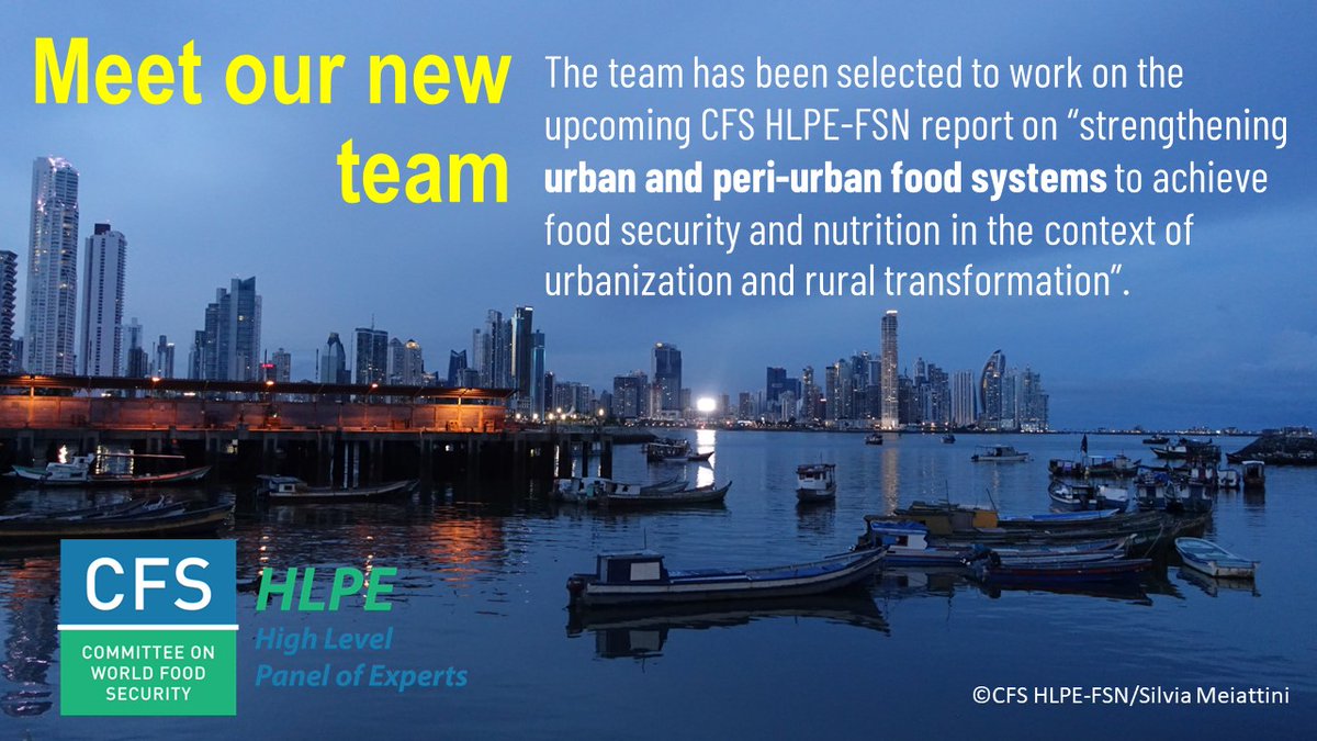 HLPE-FSN (@hlpe_cfs) on Twitter photo Meet our new team!
Selected to work on the upcoming report on urban and peri-urban food systems🏙️
-Jane Battersby
-<a href="/Assem_Hatab/">Assem Abu Hatab/عاصم أبو حطب</a>
-@iamramyaambi
-<a href="/joseluischicoma/">Jose Luis Chicoma</a>
-<a href="/Suria_Fei/">Shulang Fei</a>
-Delia Grace
-Elizabeth Kimani-Murage
-<a href="/LeiaMinaker/">Leia Minaker</a>
-<a href="/anamoraguesf/">Ana Moragues</a>
-<a href="/D_E_Resnick/">Danielle Resnick</a>
🔗fao.org/cfs/cfs-hlpe/i… Meet our new team!
Selected to work on the upcoming report on urban and peri-urban food systems🏙️
-Jane Battersby
-<a href="/Assem_Hatab/">Assem Abu Hatab/عاصم أبو حطب</a>
-@iamramyaambi
-<a href="/joseluischicoma/">Jose Luis Chicoma</a>
-<a href="/Suria_Fei/">Shulang Fei</a>
-Delia Grace
-Elizabeth Kimani-Murage
-<a href="/LeiaMinaker/">Leia Minaker</a>
-<a href="/anamoraguesf/">Ana Moragues</a>
-<a href="/D_E_Resnick/">Danielle Resnick</a>
🔗fao.org/cfs/cfs-hlpe/i…