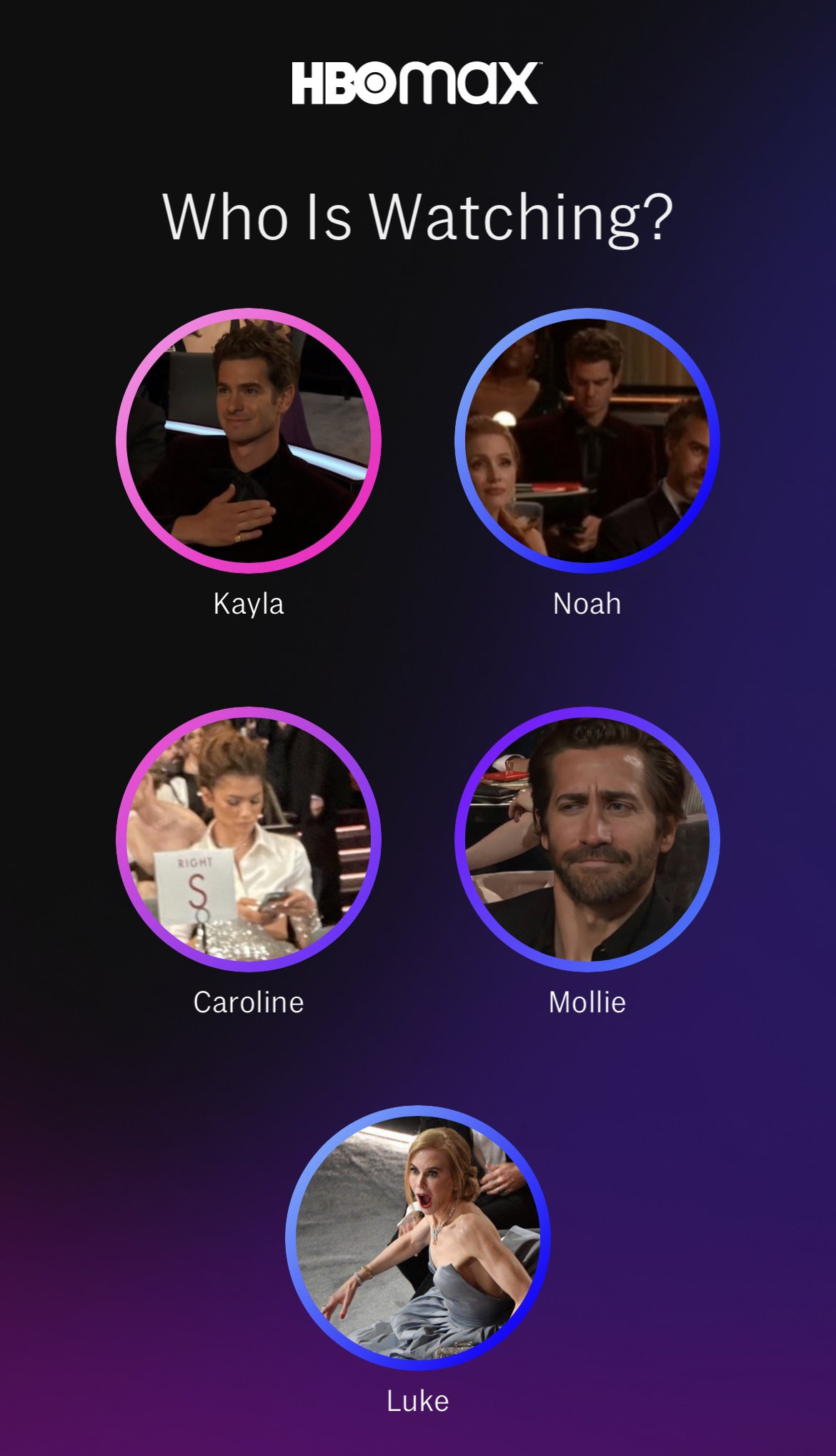 A funny oversight about the new HBO Max profile pictures is that