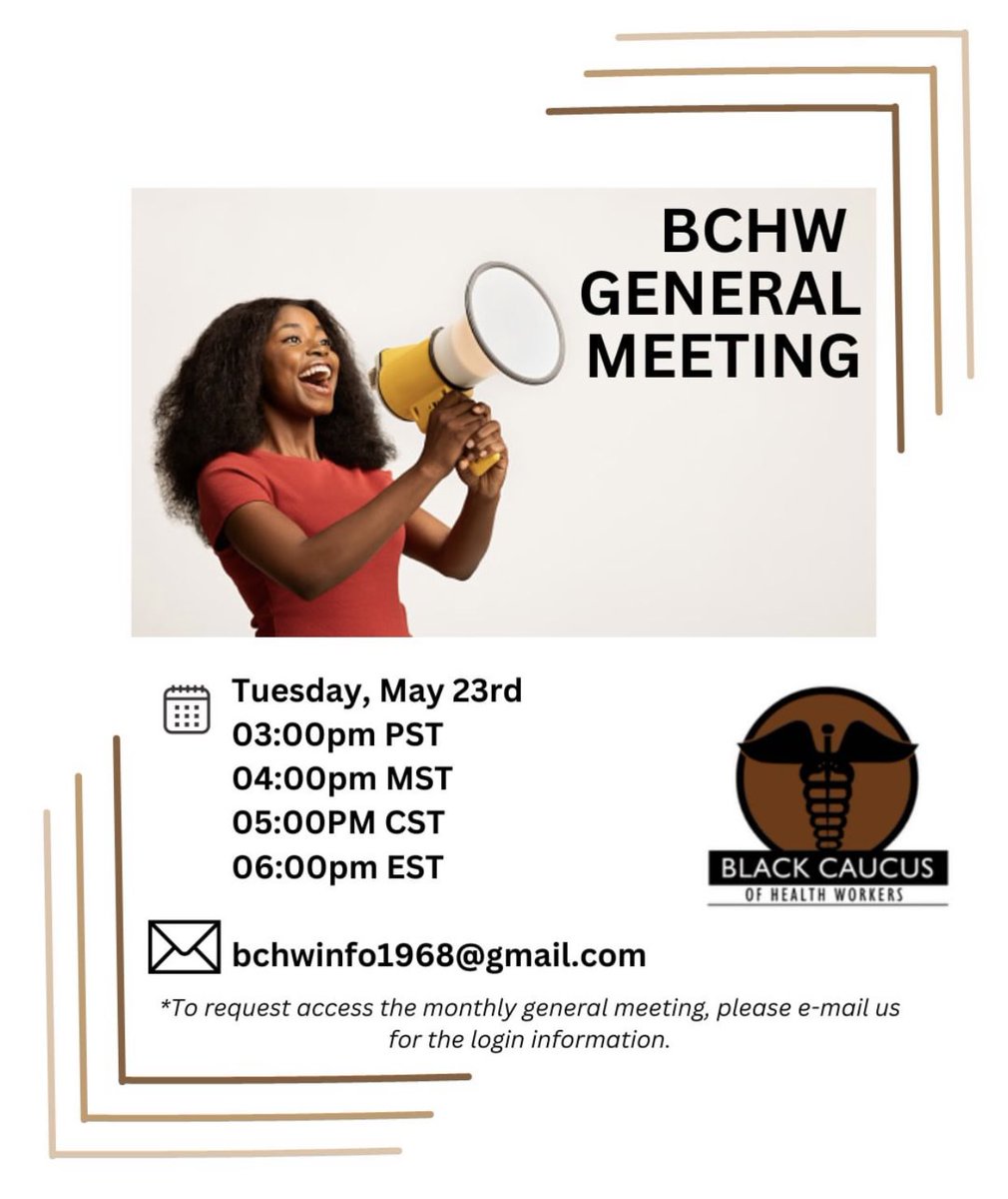 Be sure to join in on our monthly meeting today!