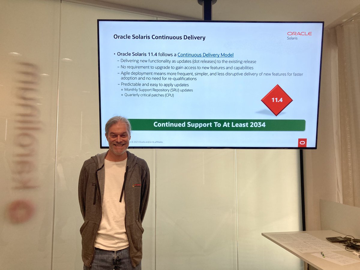 marcel_jomasoft's tweet image. At least 2034
#solaris #oraclesolaris #techday
@Oracle @oracleace @jomasoft @SolarisUpdate