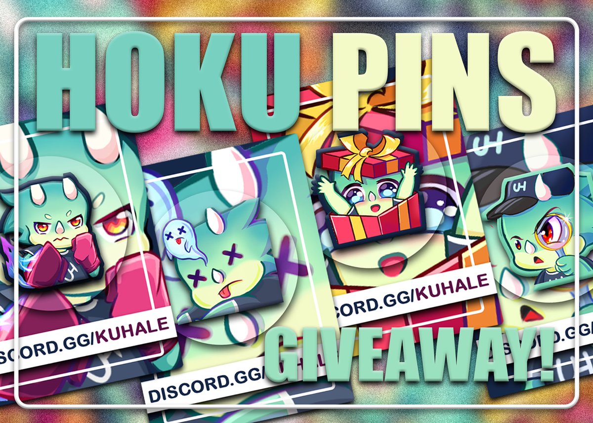 Hey Guys! I recently send some of our Hoku Emotes to make as pins, and I thought I could do some for yall!  If you like to have some of them feel free to join us at discord.gg/kuhale an enter our current Giveaway! ❤️

#artserver #discord #Giveaway #artcompetitions