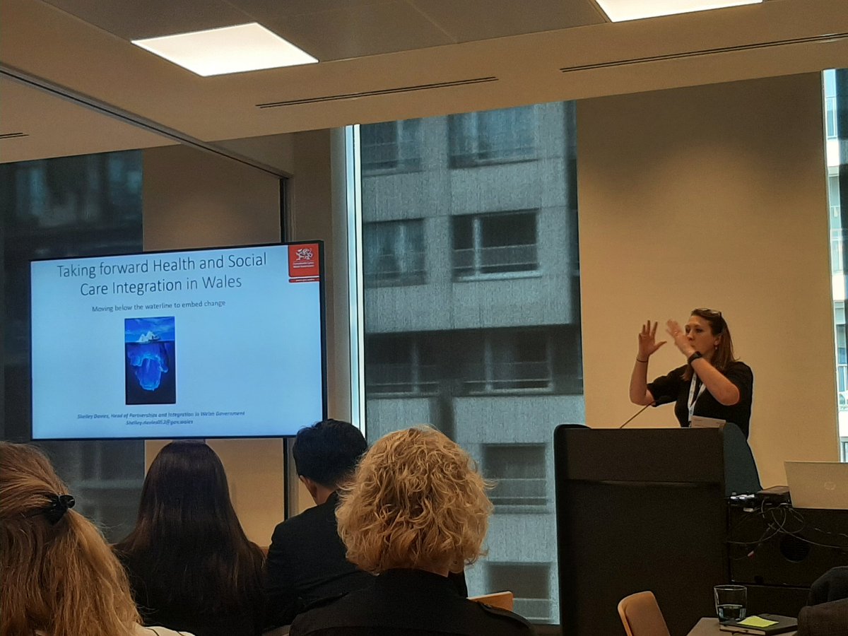 Exciting and encouraging to hear about the integration journey so far in Wales from Shelly Davies, Head of Partnerships and Integration WG. Much progress made with tipping point in sight. <a href="/BevanCommission/">Bevan Commission</a> <a href="/WelshGovernment/">Welsh Government</a>