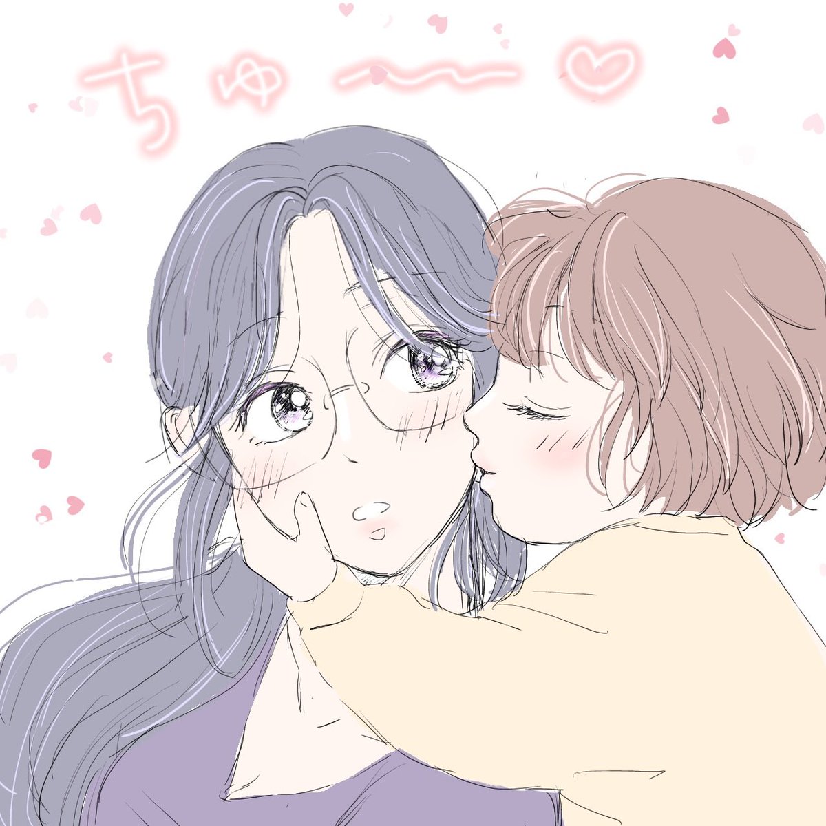 みよちゃんのほっぺちゅー
#キスの日
#みよきゅん
#らくがき https://t.co/TpA0W1NtRf… https://t.co/lhEO5B5KN7