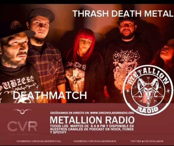 deathmatchcore's tweet photo. Hoy 6pm! Estaremos en @MetallionRadio platicando sobre nuestro nuevo disco #PaybackTime 🤘
a través de:
https://t.co/qCs9UAShhr
Donde habrá: sorpresas, regalos y mucho heavy metal!! @circovolador #UMHM #Deathmatchcore https://t.co/76WCSRPjsL
