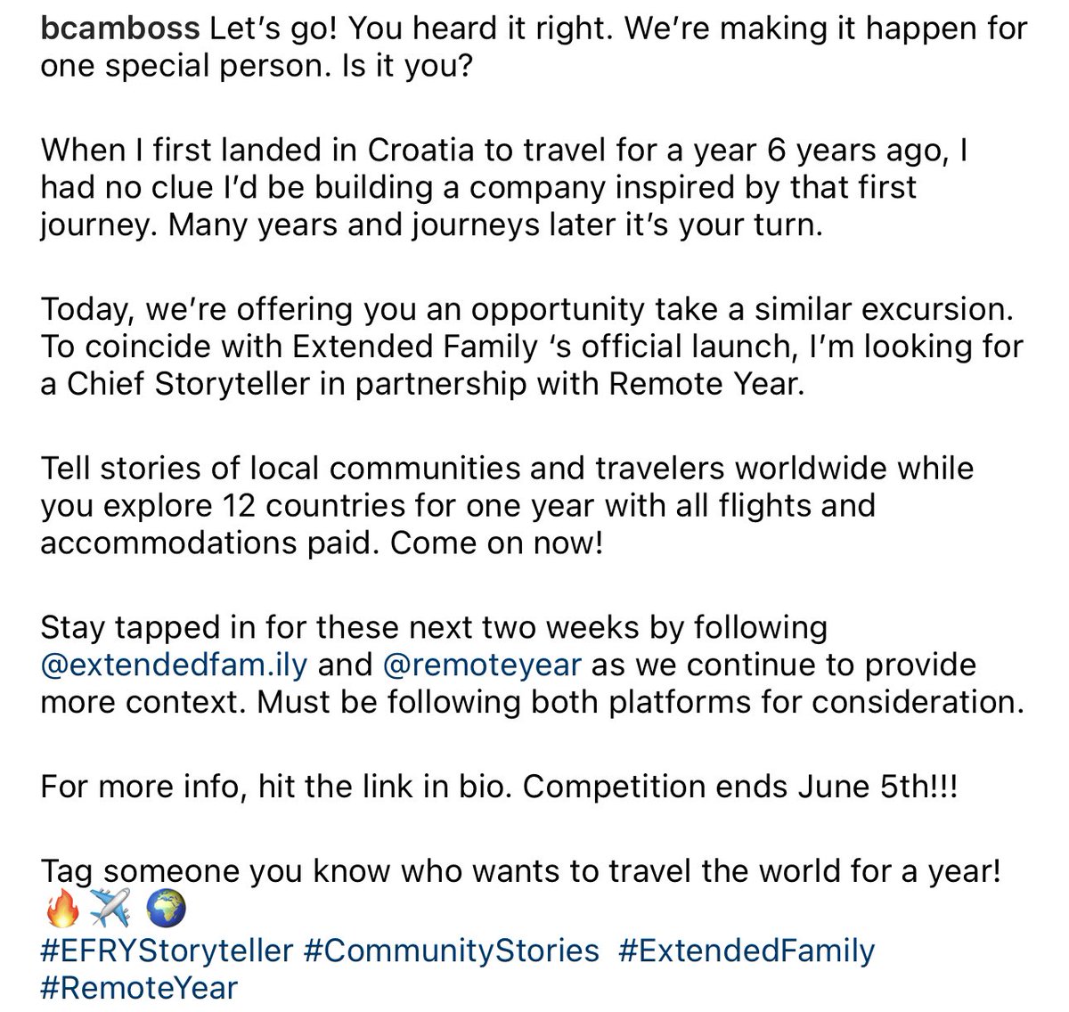 If the answer is yes, @remoteyear & @BCAMBOSS have partnered to create this exciting opportunity for you to do just that ✨ campaign.remoteyear.com/remoteyearxext…