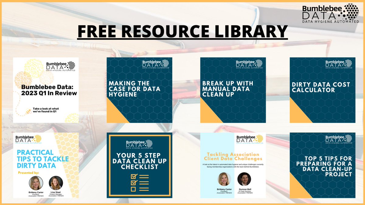 Explore what's new in our free resource library and learn how Bumblebee Data can help you transform your data! bumblebeedata.com/free-resources/ #bumblebee #dirtydata #freeresource #AMS #crmsolutions #automation #data