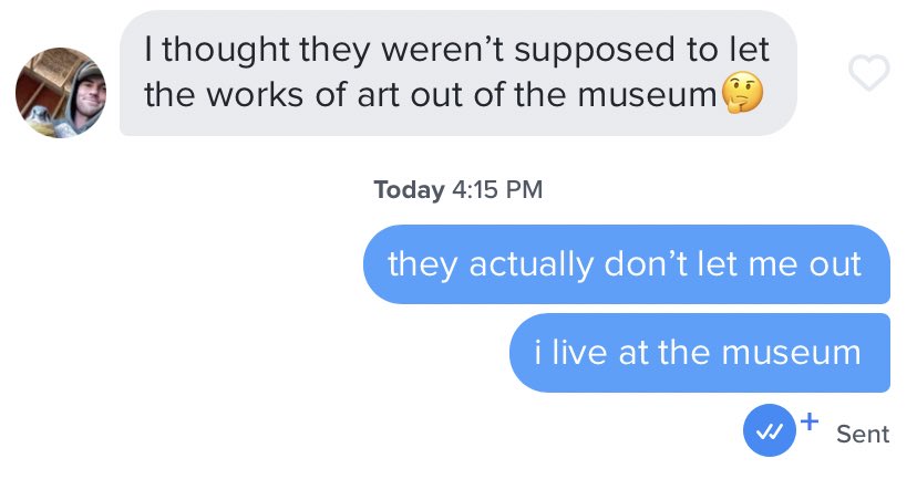 urthwurms's tweet photo. i have a feeling this online dating thing isn’t gonna work out for me https://t.co/xHPapK3VOX