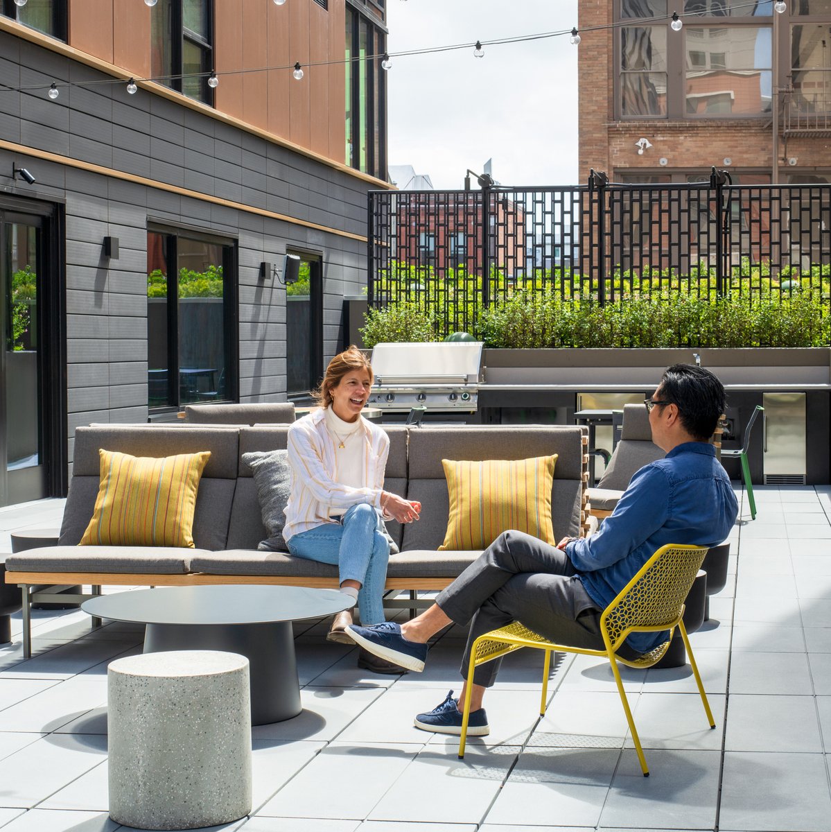 5M_SF's tweet photo. The Penthouse Terrace at #TheGeorgeSF is the perfect spot to unwind and take in the iconic skyline of San Francisco. Ranging fromstudios to two-bedroom apartments, the building is parallel to The Parks at #5MSF. To learn more, visit https://t.co/lV7R5f1aT2 https://t.co/A2UWEsm24Q