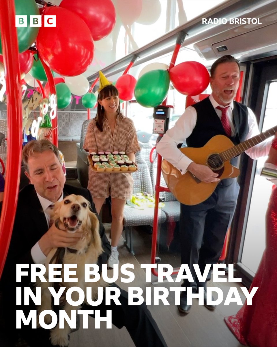 BBCRB's tweet image. Yep, you read that right 🎟
You'll be able to travel on buses in our area *for free* during your birthday month. 

£8 million has been put aside by West of England Mayor Dan Norris to pay for it.