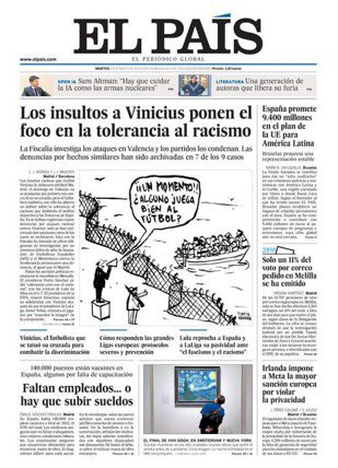 Portadón en El País con la viñeta de <a href="/flavitabanana/">Flavita Banana</a> dándolo todo. Ojalá más así. (Vía <a href="/BurriezaMateos/">José María Burrieza</a>)