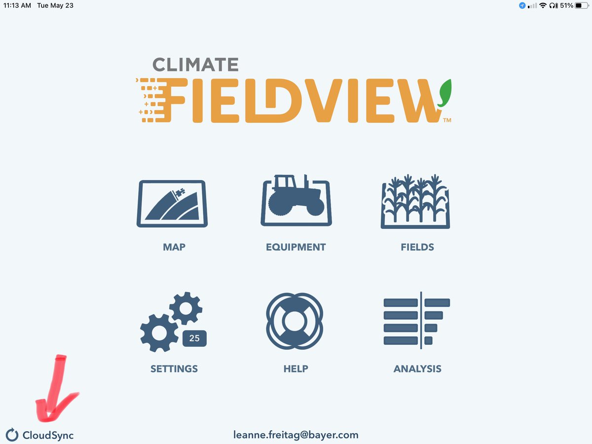 Don’t forget to cloud sync to save all of your valuable planting data! Then you and/or your agronomist can access planting info from phone when out checking emergence and preemerge herbicide performance. <a href="/FieldViewCanada/">FieldView Canada</a> <a href="/Bayer4CropsCA/">Crop Science Canada</a>