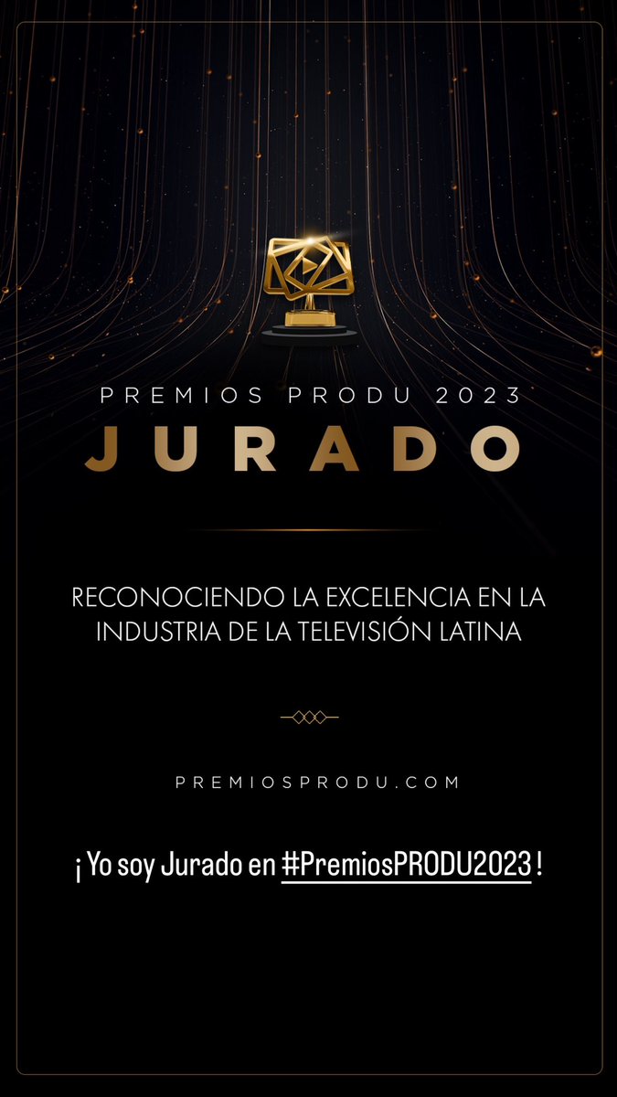 ¡ Yo soy Jurado en #PremiosPRODU2023 ! <a href="/PRODU/">PRODU</a> <a href="/premiosPRODU/">Premios PRODU</a> <a href="/EmporiumET/">Emporium ET</a> <a href="/EscenaMagazine/">Escena Magazine</a>