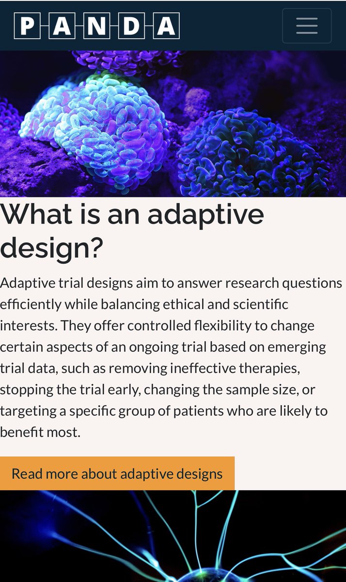 Marion Campbell (@marionkcampbell) on Twitter photo #SCT2023 - <a href="/mdimairo/">Munya Dimairo</a> describing the excellent #PANDA online #AdaptiveTrials toolkit - resources covering planning & design, conduct, analysis & reporting. Great explainers, links to literature, statistical code, case studies & more. Check it out!
panda.shef.ac.uk #SCT2023 - <a href="/mdimairo/">Munya Dimairo</a> describing the excellent #PANDA online #AdaptiveTrials toolkit - resources covering planning & design, conduct, analysis & reporting. Great explainers, links to literature, statistical code, case studies & more. Check it out!
panda.shef.ac.uk
