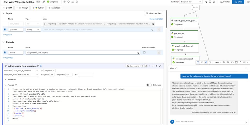 shohei_aio's tweet image. ついにAzure Machine Learningのプロンプトエンジニアリングツール、Prompt flowが発表されましたー！！！

様々なツールやリソースを組み合わせた形でプロンプトのフローを構築できます。LangChainにも対応しています。
techcommunity.microsoft.com/t5/ai-machine-…

#AzureML #LangChain