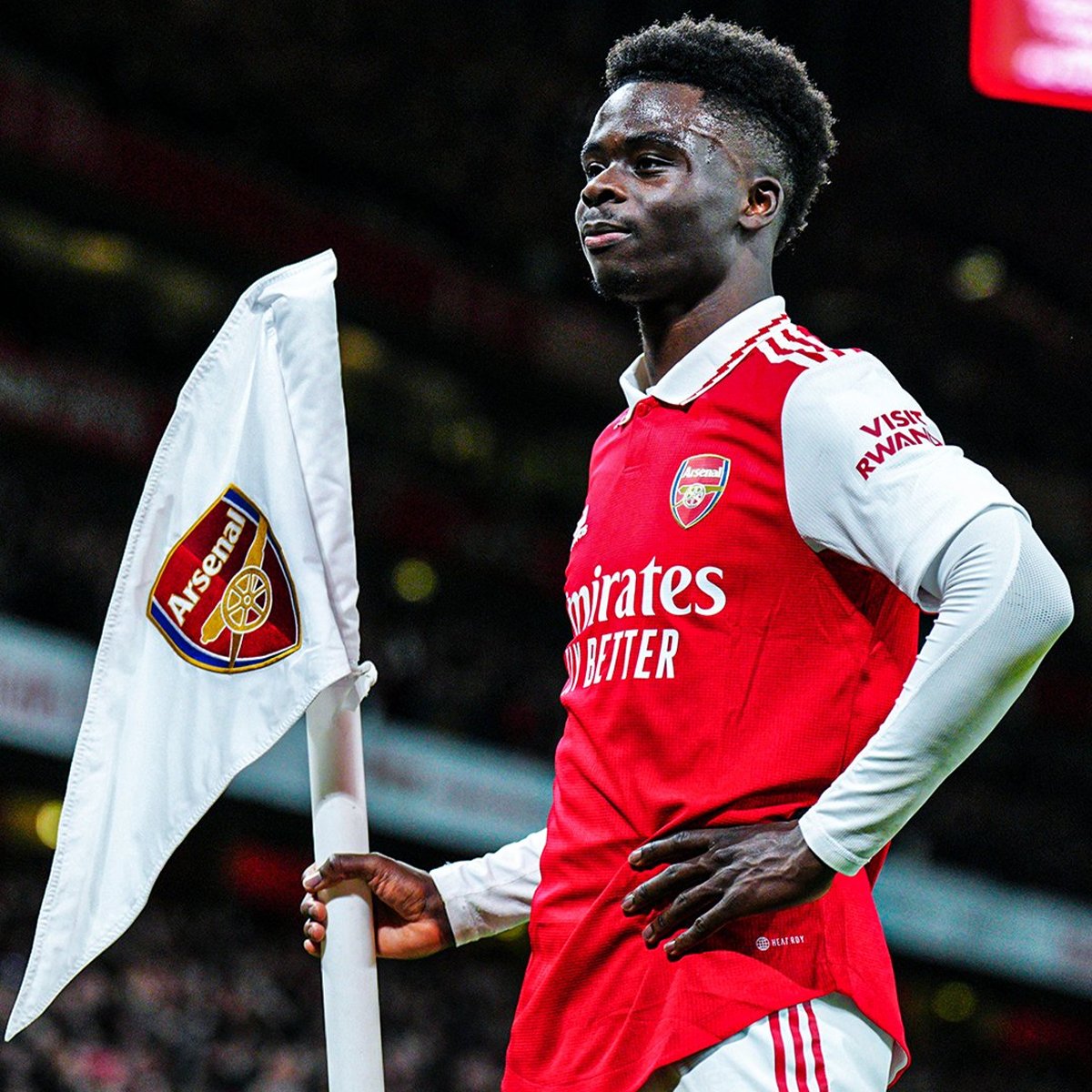 Gunnersc0m's tweet photo. To celebrate four more years of Bukayo Saka at The Arsenal, here's a thread of his greatest moments for the club so far 🧵🔴 https://t.co/tnzQwljaw8