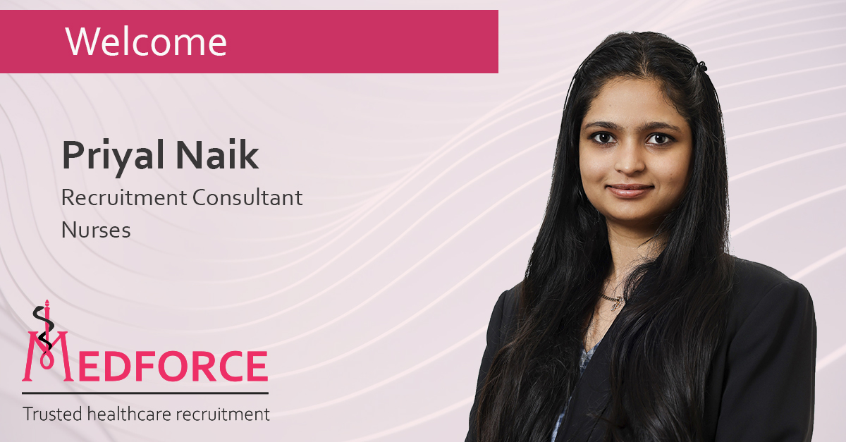 Medforce_Ire's tweet photo. Please join us in welcoming Priyal Naik to the Medforce Nurses team as Recruitment Consultant! Priyal holds Master’s degree in Marketing and has 2 years experience in Recruitment. 
https://t.co/FJoFZxo29W

#healthcare #nurses #nursesjobs #healthcare #team #medforcerecruitment https://t.co/sCXJP2xmAp