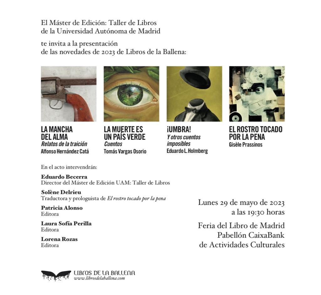 También nos complace anunciar que estaremos en el Pabellón CaixaBank de la Feria del Libro de Madrid ese mismo lunes a las 19:30 ¡Nos hace muchísima ilusión y esperamos veros por allí!