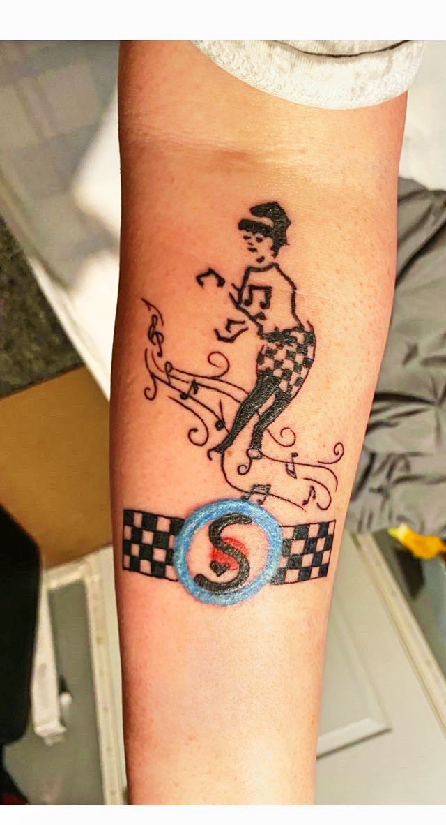 Happy @TheEnglishBeat day, here’s my tattoo tribute I’ve had this year ❤️🎶🎵🎶