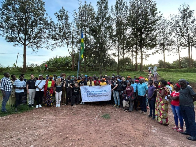 Purdue_GEP's tweet photo. EPICS Rwanda- 6 students are working with local NGO on an ongoing water project.  This is also the Purdue chapter of Engineers Without Borders. https://t.co/7lJtF8J89m