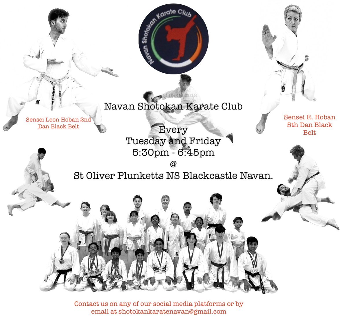 Enrollment opened. 
2nd of June new members starting. 
Contact Sensei R. Balfe Hoban on all social media platforms.