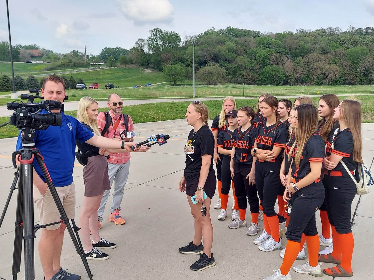 Coach Culver and <a href="/blackraidersb/">East High Softball</a> @BlackRaidersEHS at Siouxland High School Baseball &amp; Softball Media Day on May 13 at Lewis &amp; Clark. Today, May 23, it's Opening Day for Coach Malenosky's squad vs. Sgt. Bluff-Luton. Black Raiders vs. the Warriors. Good luck tonight and this summer!