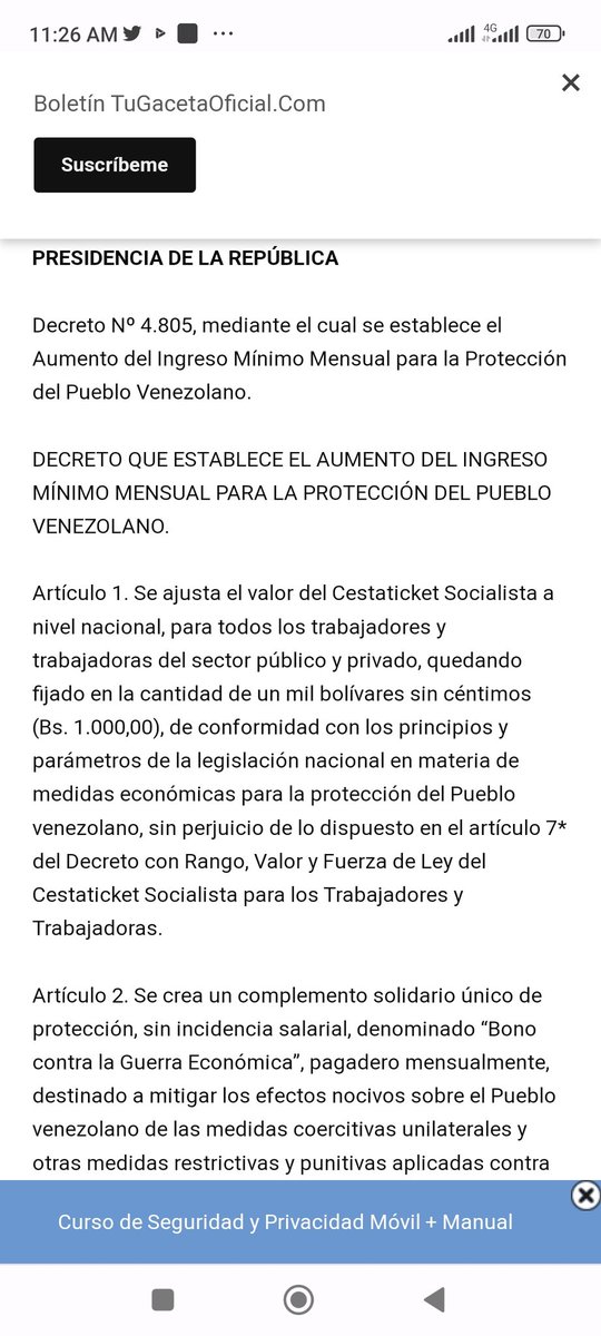 FInlaca's tweet photo. Decreto presidencial N:4805  a espera de acató Empresa  Corporación INLACA  asemos un llamado a ejecutivo nacional para q haga una impesión a Dicha Empresa para q haga el pago de dicho decreto q incumple con lo establecido a lo establecido en Gaceta oficial https://t.co/lBUIPTMB7p