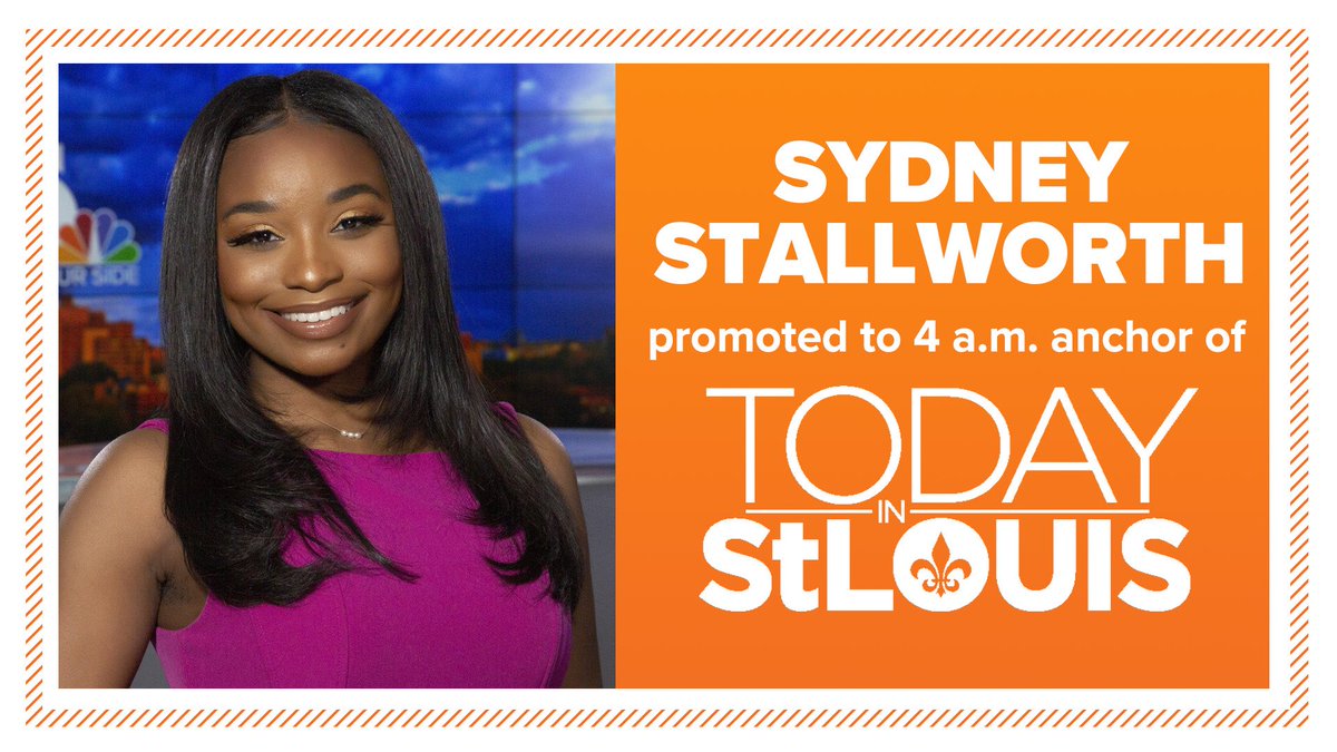 SydneyWANF's tweet photo. Iβve been #PROMOTED!! π
Iβm thrilled to announce Iβm now a weekday anchor at @ksdknews! Iβm officially stepping into my new role as the 4 a.m. anchor of our weekday βToday in St. Louisβ show!
Iβm so excited to keep growing with the news team I love. Iβm smiling BIG today! π₯³ https://t.co/JjzaAV7rjb