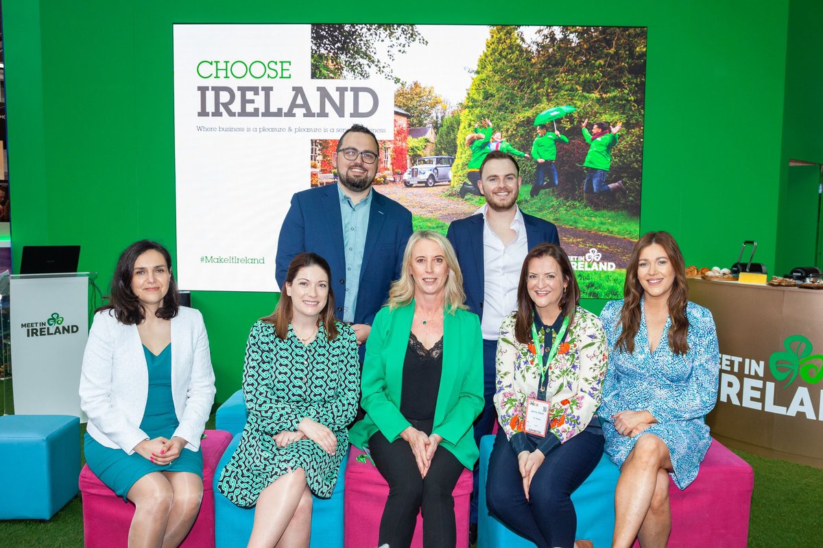 A successful first day at #IMEX Frankfurt! Make sure to stop by stand F460 tomorrow to meet our hotels, venues and DMCs! #makeitireland <a href="/IMEX_Group/">IMEX</a>