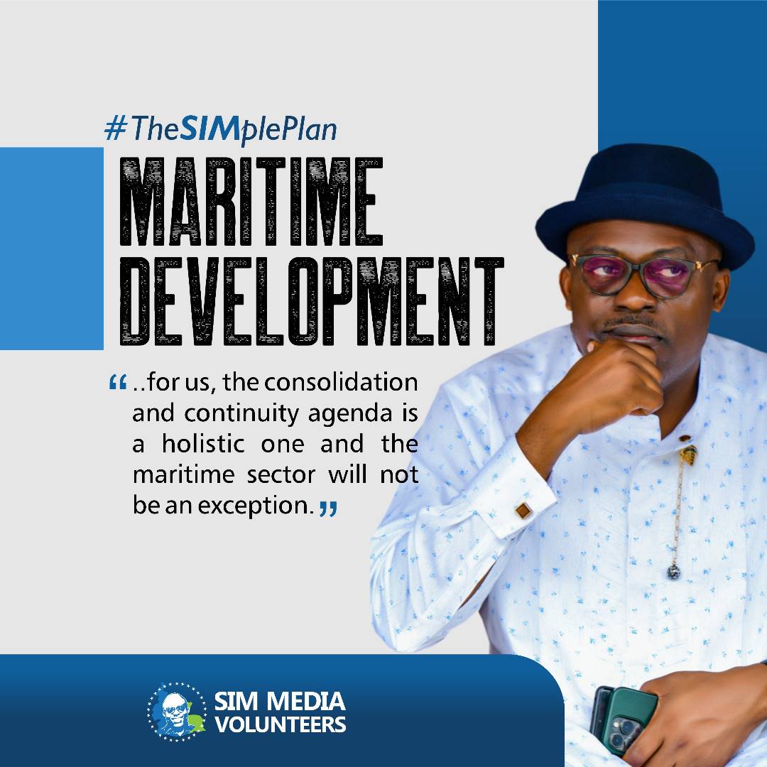 EpelleBright2's tweet image. #TheSimplePlan 

     MARITIME DEVELOPMENT 

" ...., for us, the Consolidation and continuity agenda is a holistic one and the maritime sector will not be an exception. "

#SimFubaraKSC
#SimMediaVolunteers 
#SMV