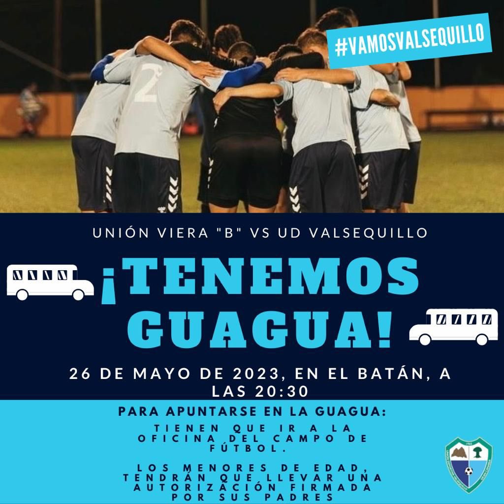 UDValsequillo's tweet photo. Horarios de la guagua:
Salida = 19:00 h  campo de fútbol Jose Antonio Atta 
Vuelta = 23:00 h  campo del Batán https://t.co/dE5k2kNmsP