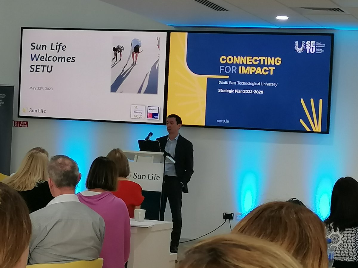 flomingoT's tweet photo. Attending the @SETUIreland Strategic Plan launch today @SunLife #Waterford https://t.co/eRjbWJFH07