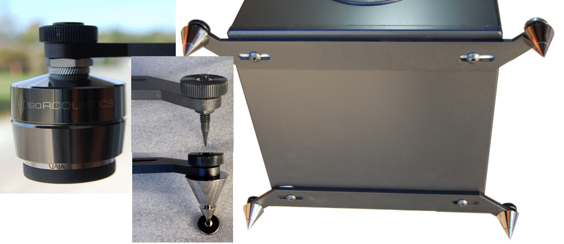 'The large #outriggers work great on my #702 #S2 with #SVS #sound #path #feet under them.' They are designed to accept #IsoAcoustics #isolation #feet! nsmt-loudspeakers.com/content/speake… FREE SHIPPING! #MadeinUSA