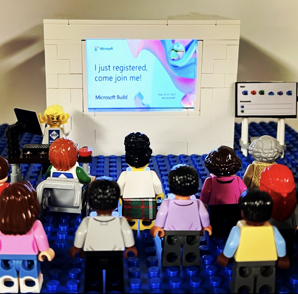 betsyweber's tweet image. It’s happening! Join us live from #MSBuild! Not in Seattle? You can watch online! I built this little Lego mini-theater for my own watch party using an @adafruit PyPortal Titano using Python written in VS Code! #MVPBuzz #MicrosoftLife 

🔗: msft.it/6019gbMtN