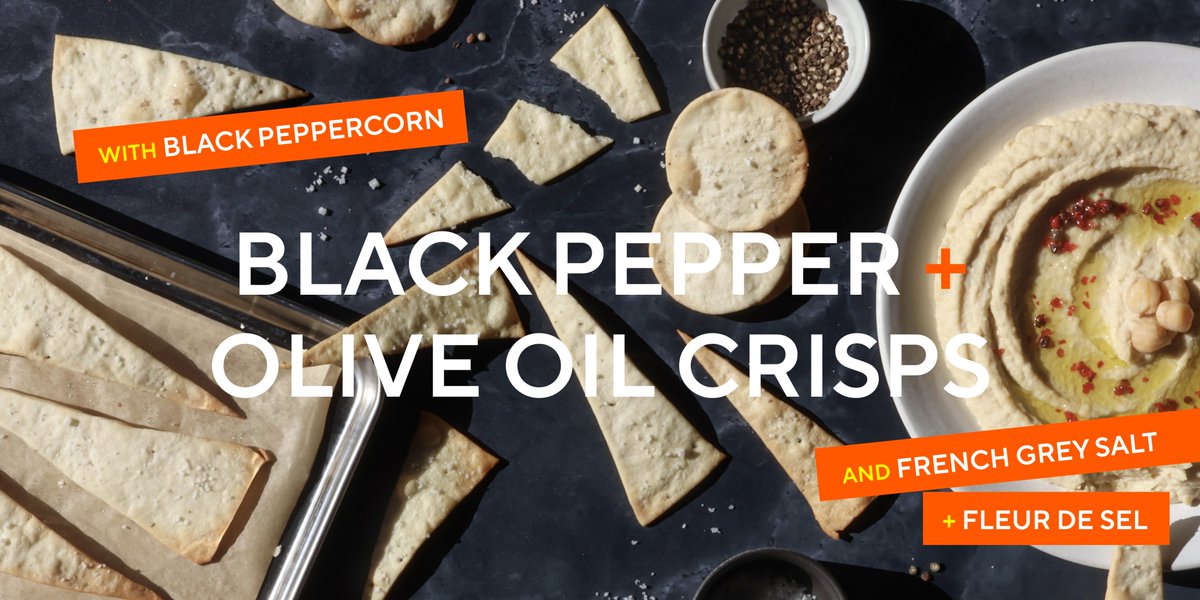 #RECIPE BLACK PEPPER AND OLIVE OIL CRISPS

Whether on their own or paired with dips, they'll amaze your taste buds. Get creative with shapes and bake times to personalize your crispy delight!  #CrispyGoodness #FlavorfulBites #KitchenCreativity

selefina.com/recipes/black-…